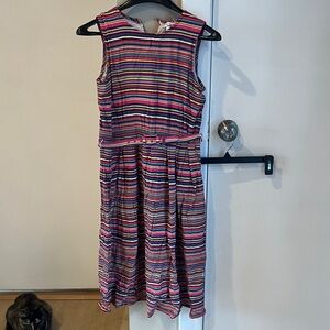 Vintage Talbots Multicolor Striped Midi Dress